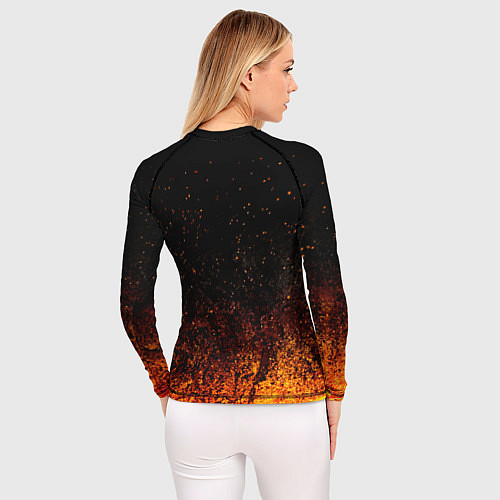 Женский рашгард Пикник в огне / 3D-принт – фото 4