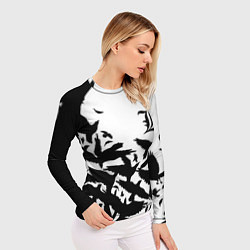 Рашгард женский L letter bird, цвет: 3D-принт — фото 2