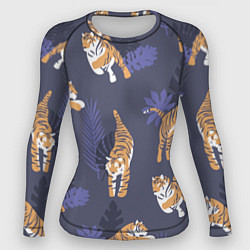Рашгард женский Тигриный прайд, цвет: 3D-принт