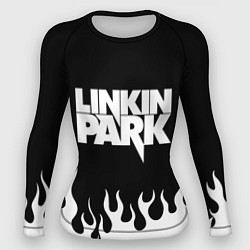 Рашгард женский Linkin Park: Black Flame, цвет: 3D-принт