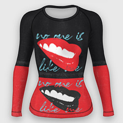 Рашгард женский No one is like me, цвет: 3D-принт