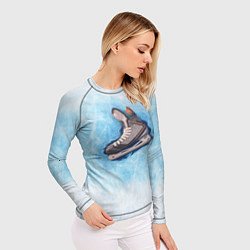 Рашгард женский Фмгурное катание, цвет: 3D-принт — фото 2