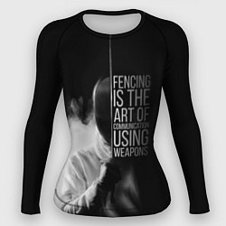 Рашгард женский Fencing is the art, цвет: 3D-принт