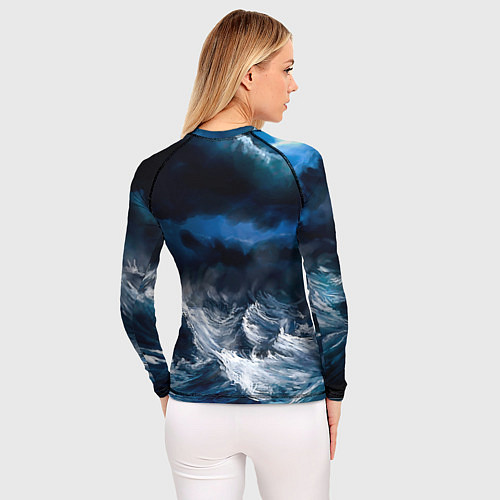 Женский рашгард Военно-морской флот / 3D-принт – фото 4