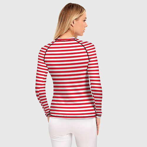 Женский рашгард Тельняшка Внутренних Войск / 3D-принт – фото 4