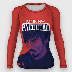 Рашгард женский Manny Pacquiao, цвет: 3D-принт