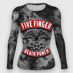 Рашгард женский Five Finger Death Punch, цвет: 3D-принт