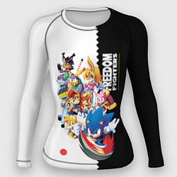 Рашгард женский СОНИК, цвет: 3D-принт