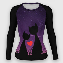 Рашгард женский Котики, цвет: 3D-принт