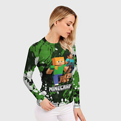Рашгард женский Minecraft Майнкрафт, цвет: 3D-принт — фото 2