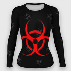 Рашгард женский EPIDEMIC BIOHAZARD, цвет: 3D-принт