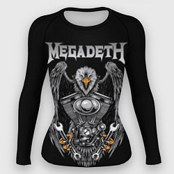 Рашгард женский Megadeth, цвет: 3D-принт