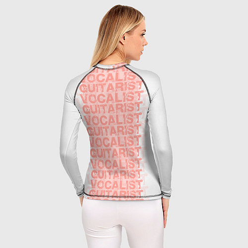 Женский рашгард Vocalist and Guitarist / 3D-принт – фото 4