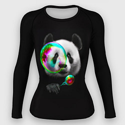 Рашгард женский Панда и мыльный пузырь, цвет: 3D-принт