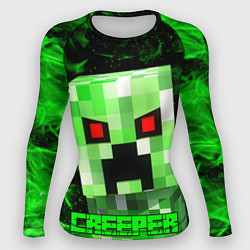 Рашгард женский MINECRAFT CREEPER, цвет: 3D-принт