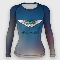 Рашгард женский Aston martin, цвет: 3D-принт