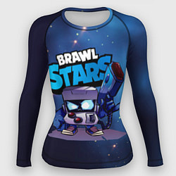 Рашгард женский 8 bit blue brawl stars 8 бит, цвет: 3D-принт