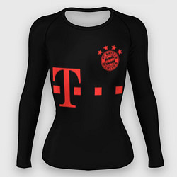 Рашгард женский FC Bayern Munchen 20-21 - black, цвет: 3D-принт