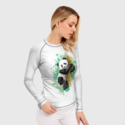 Рашгард женский Панда, цвет: 3D-принт — фото 2