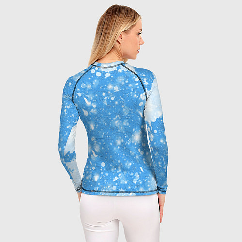 Женский рашгард Новогодний Манкрафт / 3D-принт – фото 4