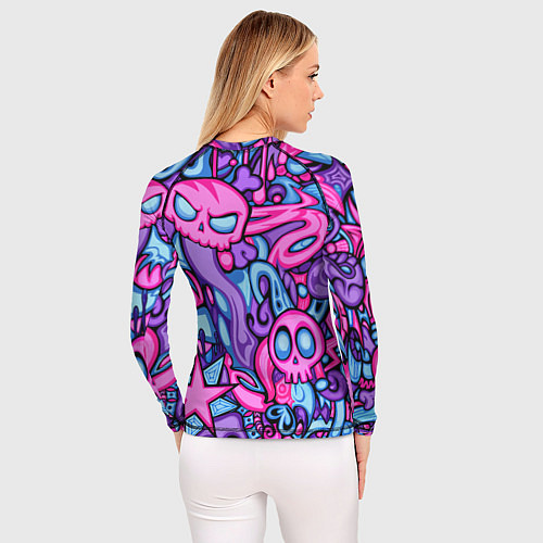 Женский рашгард Граффити монстры / 3D-принт – фото 4