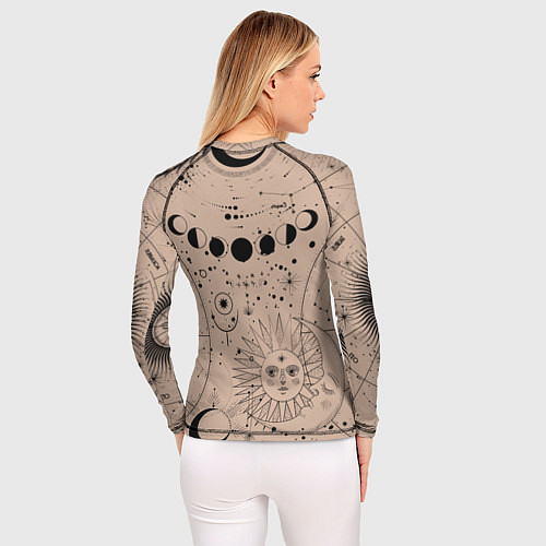 Женский рашгард Звездное небо / 3D-принт – фото 4