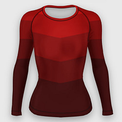 Рашгард женский Красный Градиент, цвет: 3D-принт