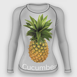 Рашгард женский Pineapple cucumber, цвет: 3D-принт
