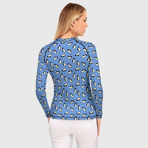 Женский рашгард Пингвины / 3D-принт – фото 4
