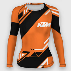 Рашгард женский KTM КТМ SPORT, цвет: 3D-принт
