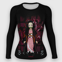 Рашгард женский Nezuko Kamado Kimetsu no Yaiba, цвет: 3D-принт