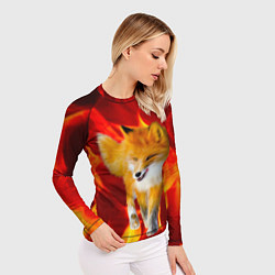Рашгард женский Fire Fox, цвет: 3D-принт — фото 2