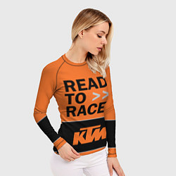 Рашгард женский KTM READY TO RACE Z, цвет: 3D-принт — фото 2