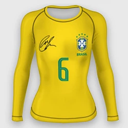 Рашгард женский Р Карлос футболка сборной, цвет: 3D-принт