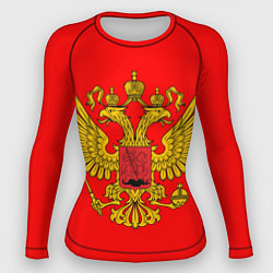 Рашгард женский РОССИЯ RUSSIA UNIFORM, цвет: 3D-принт