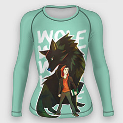 Рашгард женский Wolf, цвет: 3D-принт