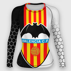 Рашгард женский FC VALENCIA ФК ВАЛЕНСИЯ, цвет: 3D-принт