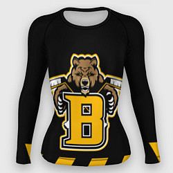 Рашгард женский BOSTON BRUINS, цвет: 3D-принт