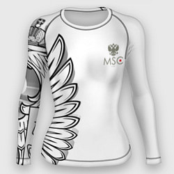 Рашгард женский Russia MSKSide 3D Logo New 202223, цвет: 3D-принт