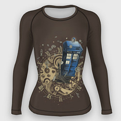 Рашгард женский Tie to Tardis, цвет: 3D-принт