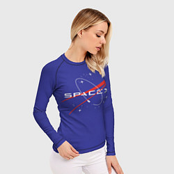 Рашгард женский Space X, цвет: 3D-принт — фото 2