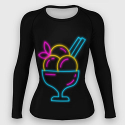Рашгард женский Неоновый коктейль, цвет: 3D-принт