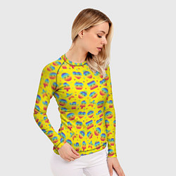 Рашгард женский ПОП-ИТ фигуры, цвет: 3D-принт — фото 2