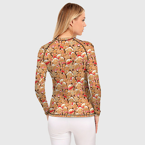 Женский рашгард Праздничное Печенье / 3D-принт – фото 4