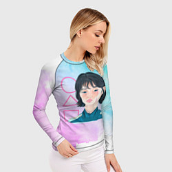 Рашгард женский Девушка из сериала Игра в кальмара, цвет: 3D-принт — фото 2