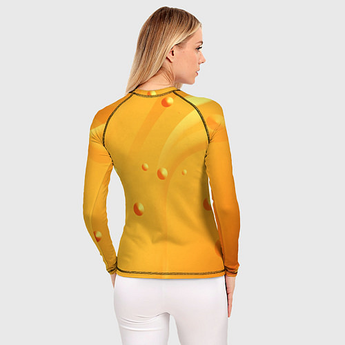 Женский рашгард Медовая волна Honey wave / 3D-принт – фото 4