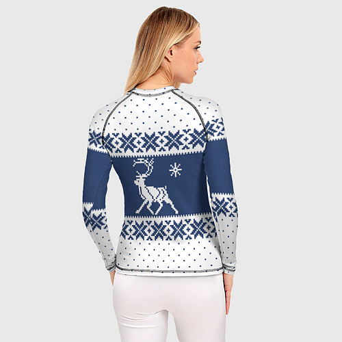 Женский рашгард Северный Олень звезда / 3D-принт – фото 4