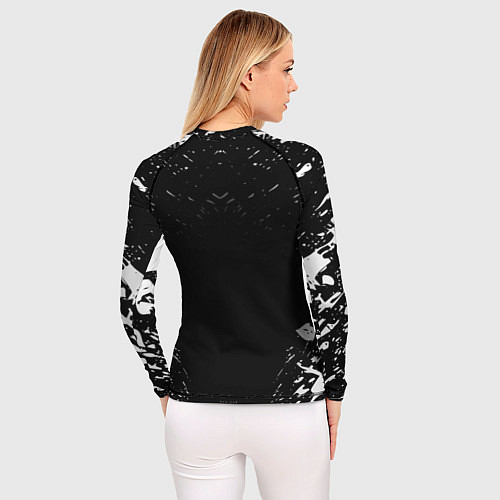 Женский рашгард БЕРСЕРК БЕЛОЕ КЛЕЙМО / 3D-принт – фото 4