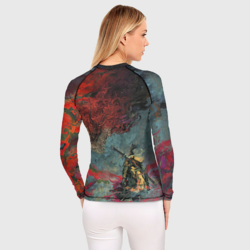 Женский рашгард Sekiro Самурай против дракона / 3D-принт – фото 4