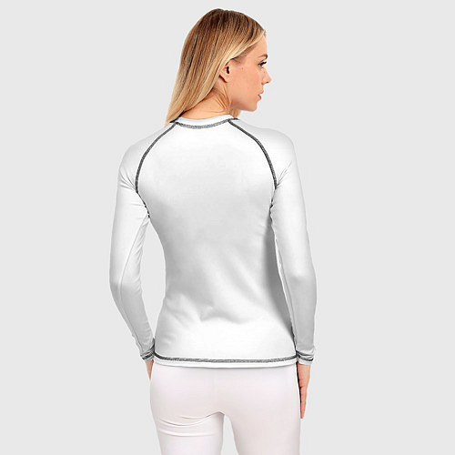 Женский рашгард QR - Черный квадрат Малевич / 3D-принт – фото 4
